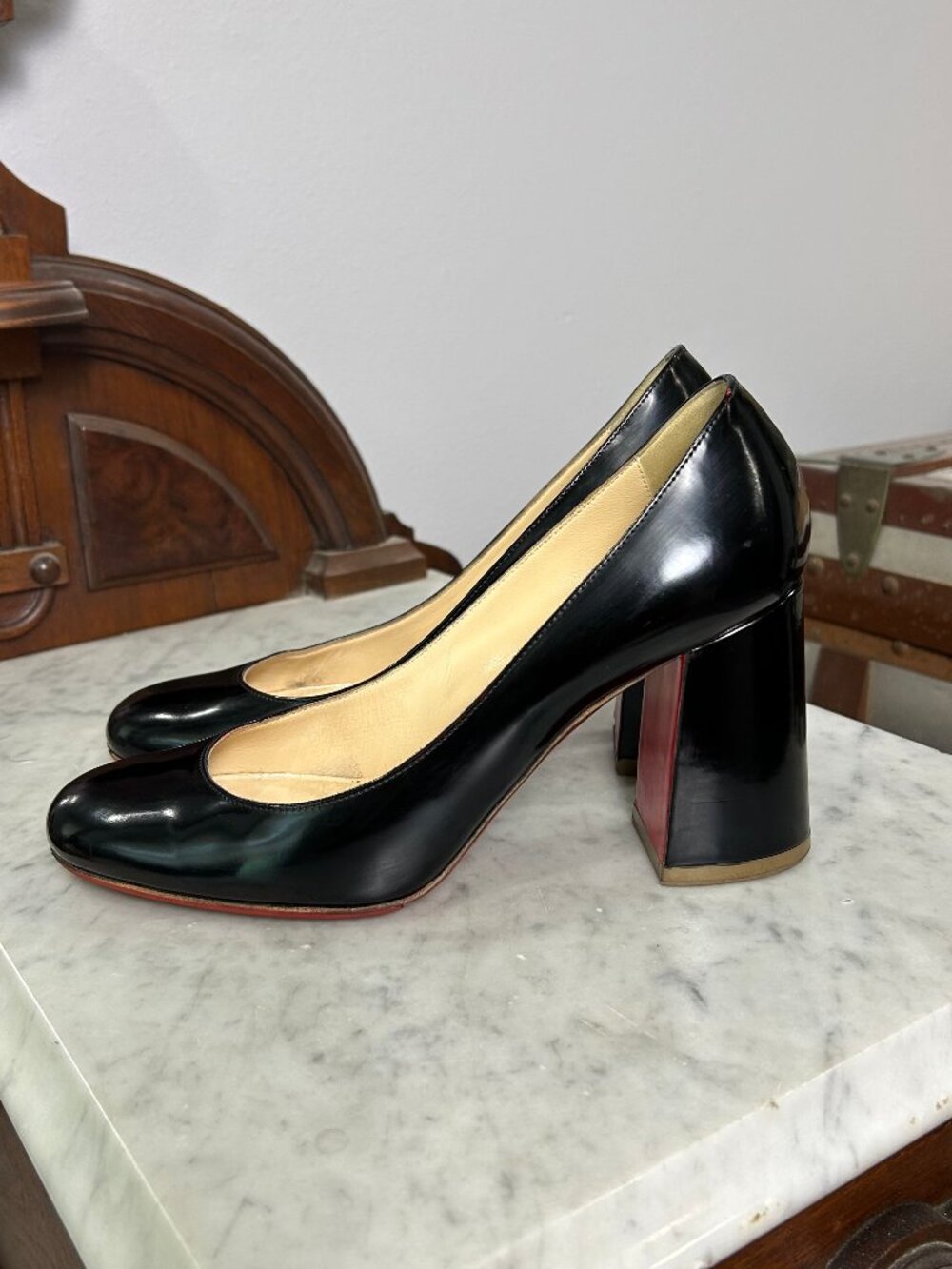 Christian Louboutin Baobab 55 Black Pumps size 37.5